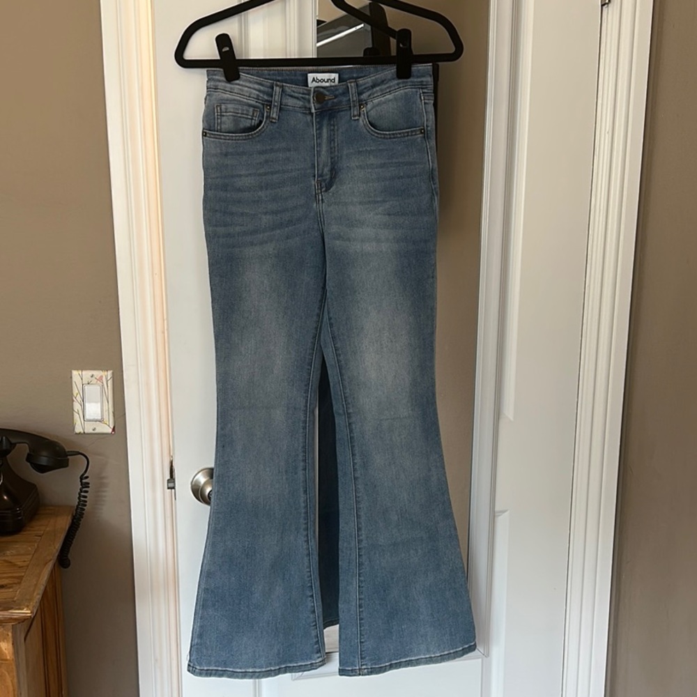 Abound Blue Flare Wide Leg Jeans